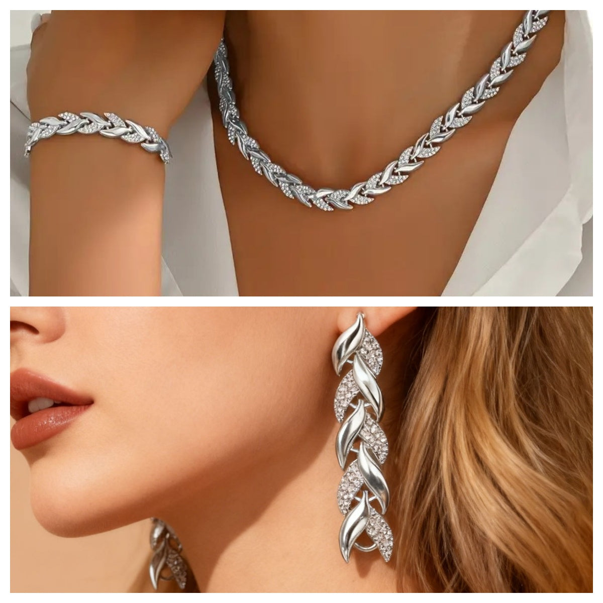 Luxury Leaf Jewelry Set