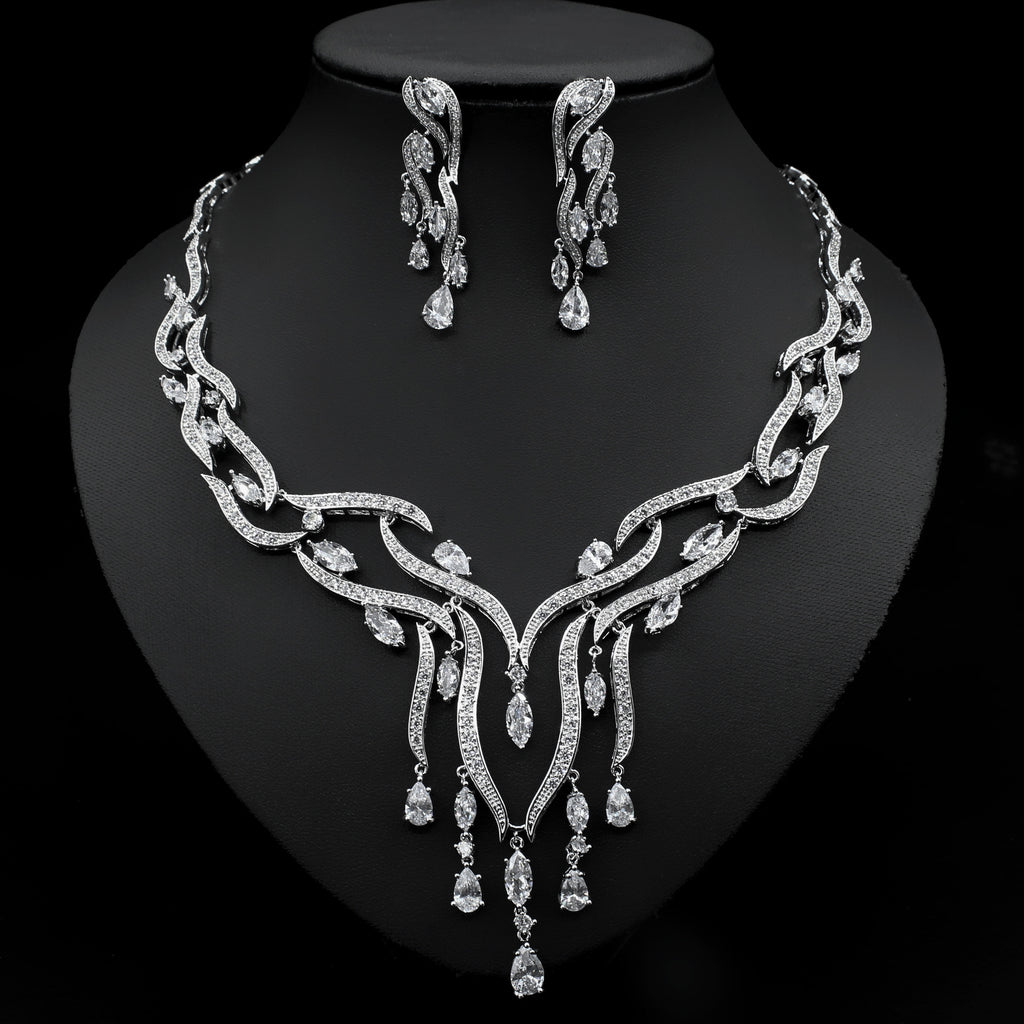 Emerald Crystal Luxury Jewelry Set