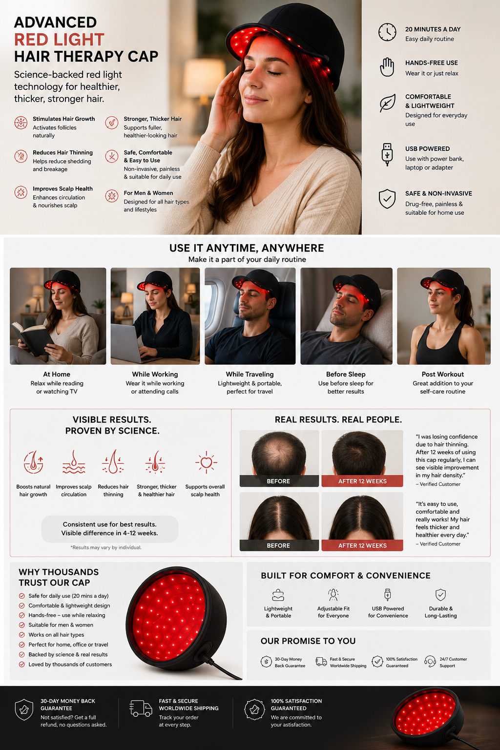 Advanced Hair Support Light Cap
