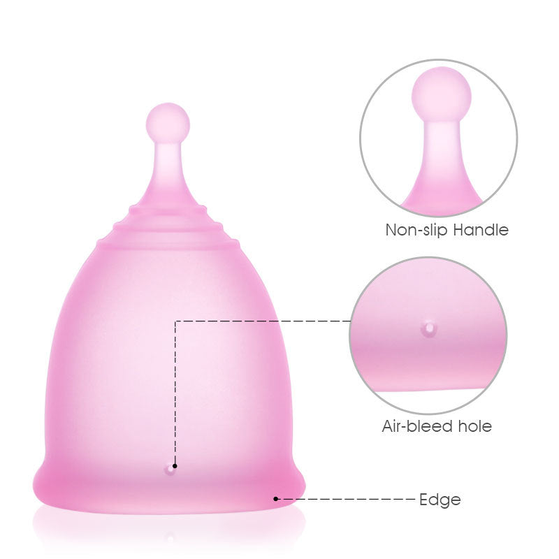 Viva Cup Reusable Menstrual Cup – Silicone Period Cup with Storage Case & Cleaning Brush