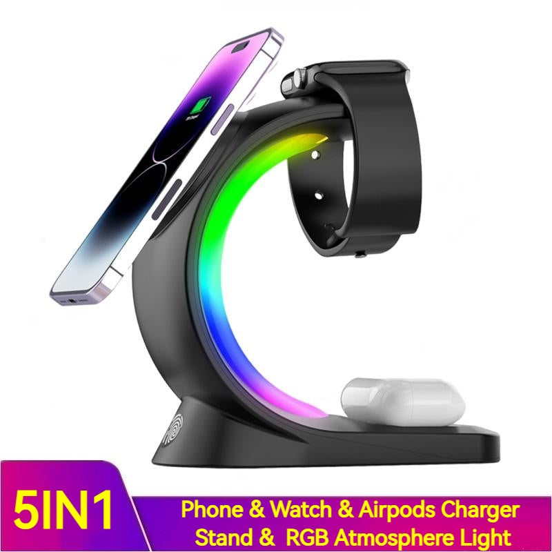 3-in-1 Magnetic Wireless Charger – Smart Charging Station