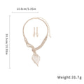 Luxury Rhinestone Clavicle Jewelry Set
