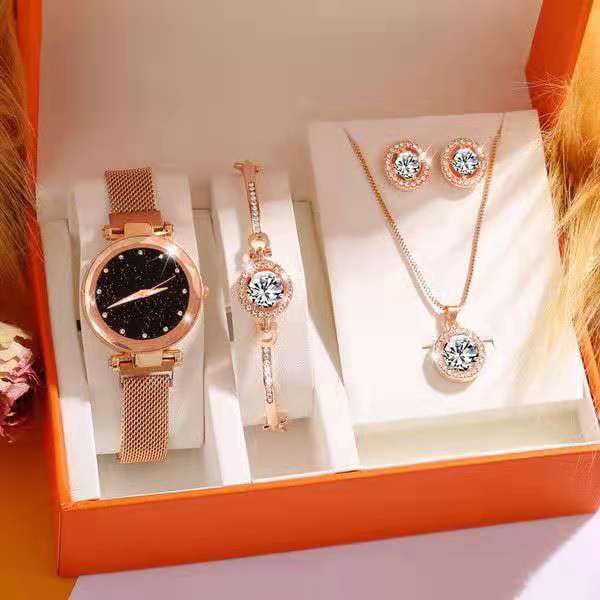 Luxury Watch & Jewelry Gift Set
