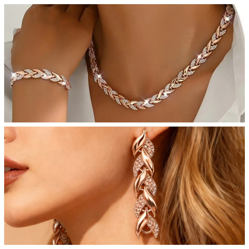 Luxury Leaf Jewelry Set