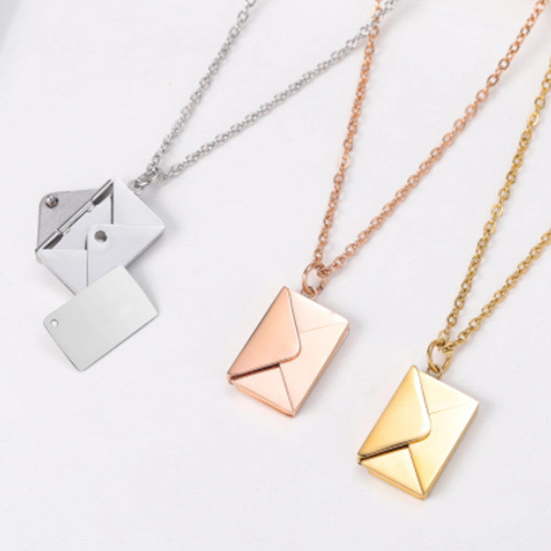 Secret Letter Envelope Necklace