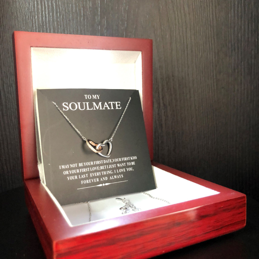 Soulmate Double Heart Silver Necklace