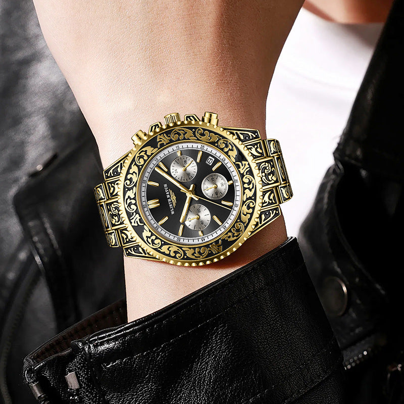 VELTORA™ Royal Obsidian Chronomaster