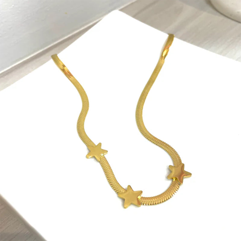 Celestia Star Charm Choker Necklace