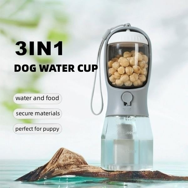 Advanced 3-In-1 Portable Pet Water Bottle