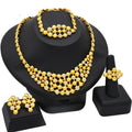 Royal Gold Floral Luxe Jewelry Set