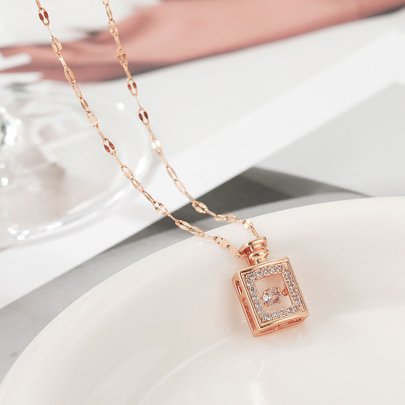 Aurelia Prism Cube Pendant Necklace