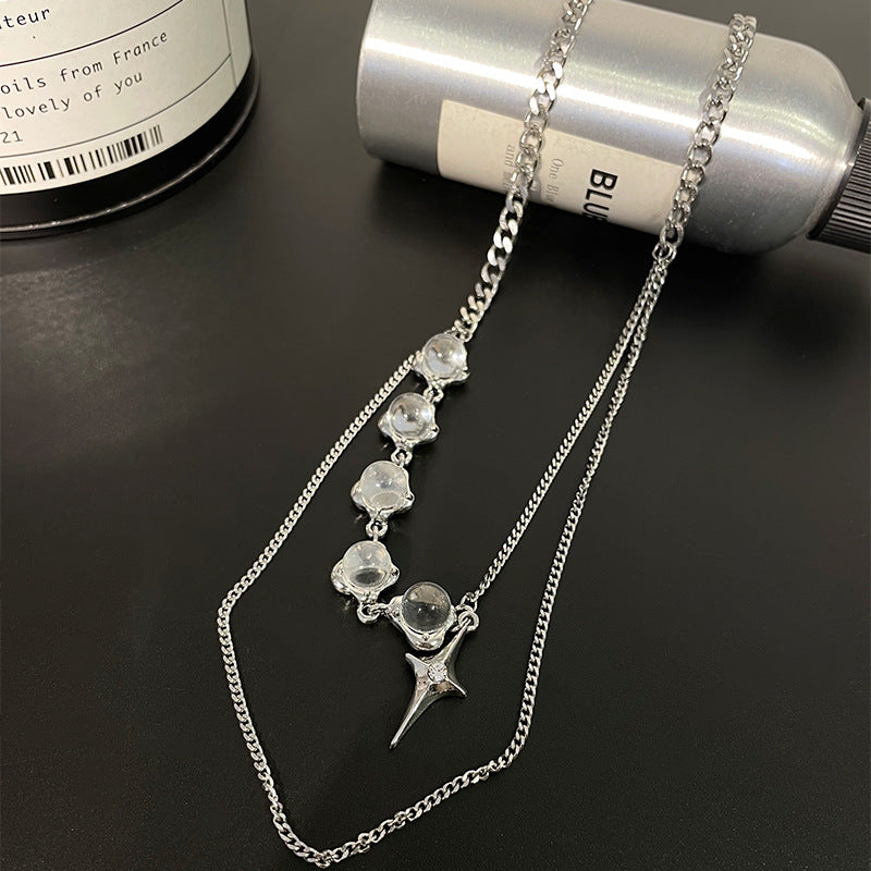Noctéra Crystal Edge Necklace