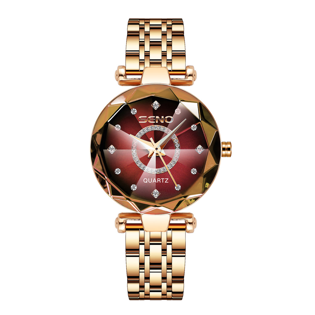 SENO Crystal Facet Women’s Quartz Watch