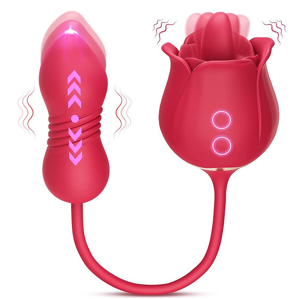 S-HANDE Rose Tongue Licking Massager – Rechargeable Intimate Wellness Stimulator