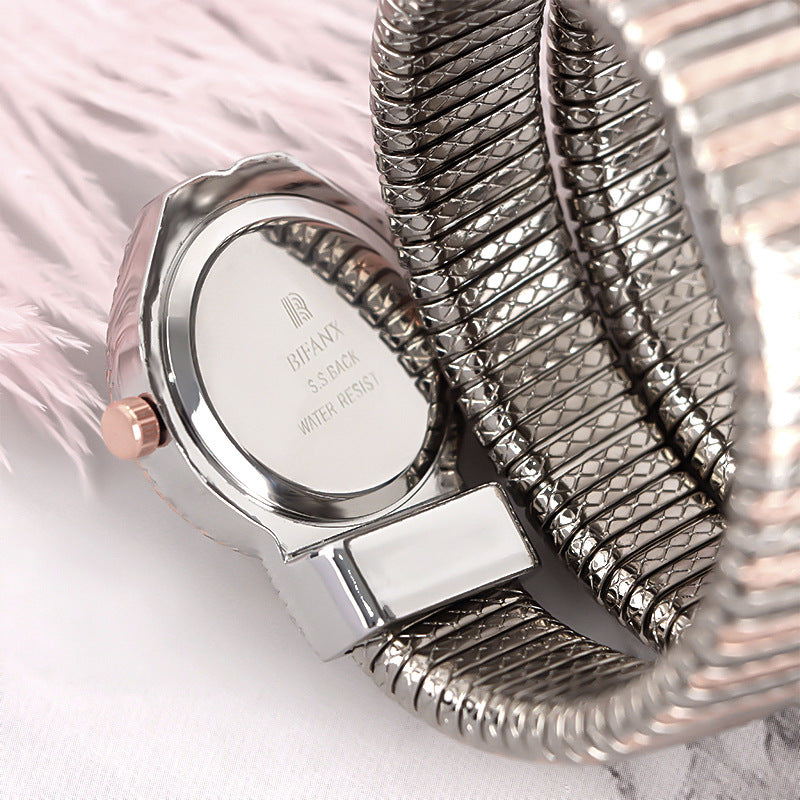 VELMORA LUXE™ Diamond Serpentine Bracelet Watch
