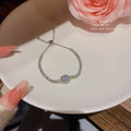 Elegant Halo Crystal Bracelet – Timeless Minimal Luxury