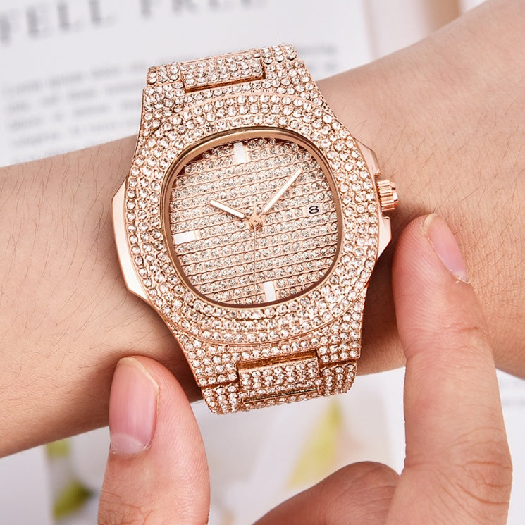 AURVEX ELITE™ Diamond Iced-Out Premium Square Watch