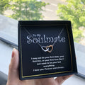 Soulmate Double Heart Silver Necklace