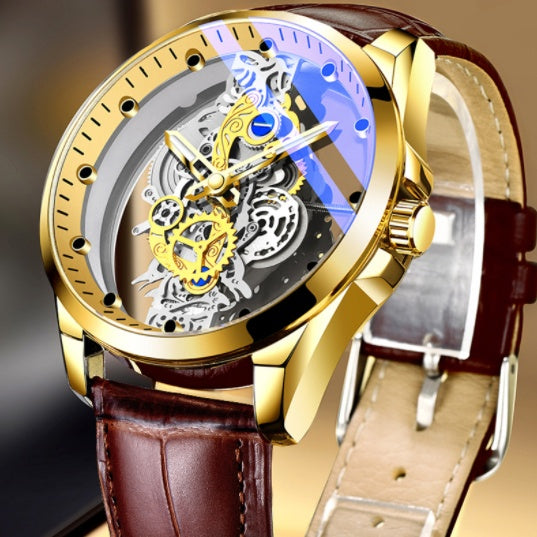 EMPYRE™ Gold Skeleton Watch