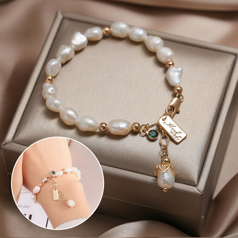 Zodiac Pearl Charm Bracelet