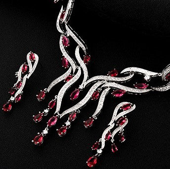 Emerald Crystal Luxury Jewelry Set