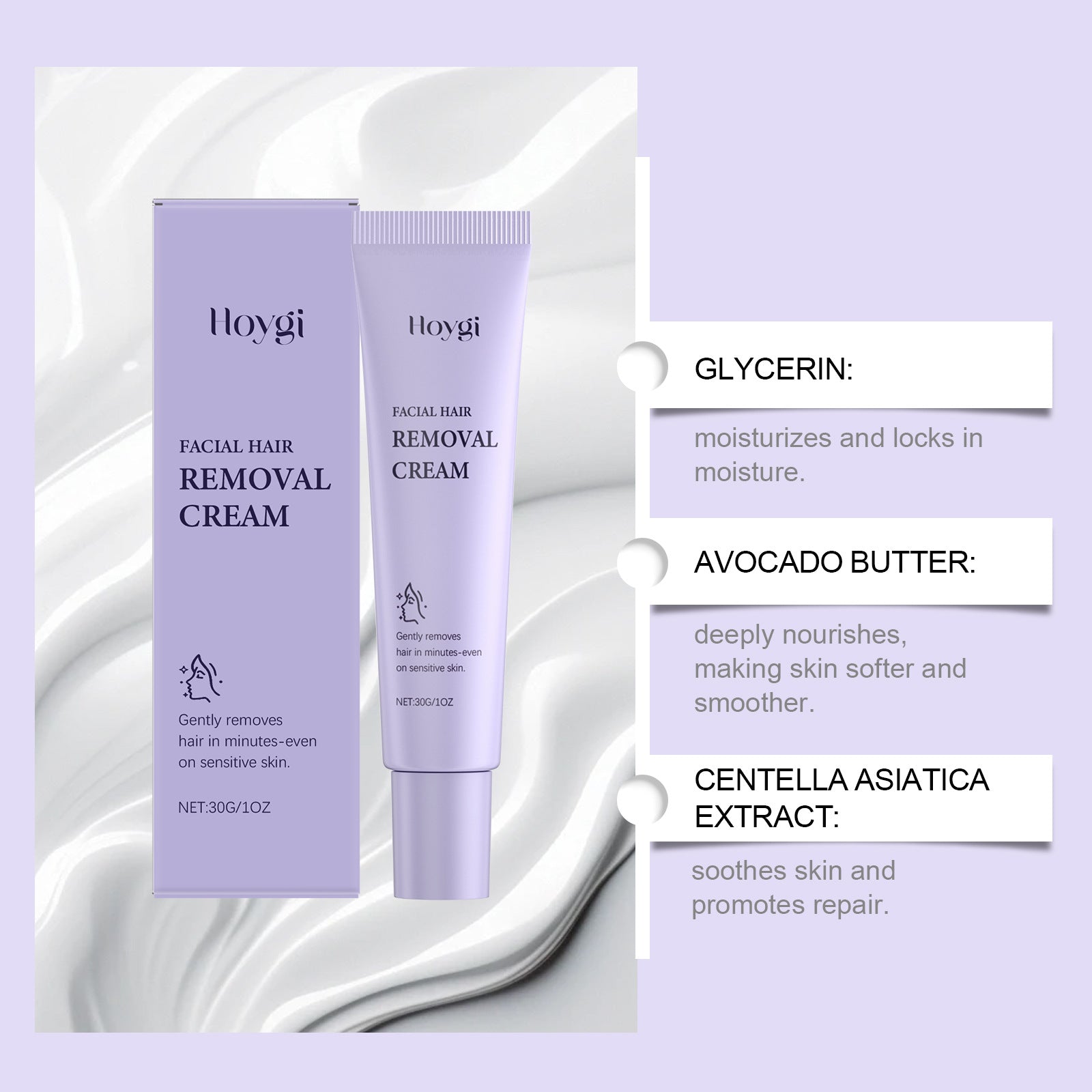 HOYGI™ SatinBare Facial Hair Removal Oil