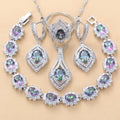 Luxury Inlaid Gemstone Jewelry Set