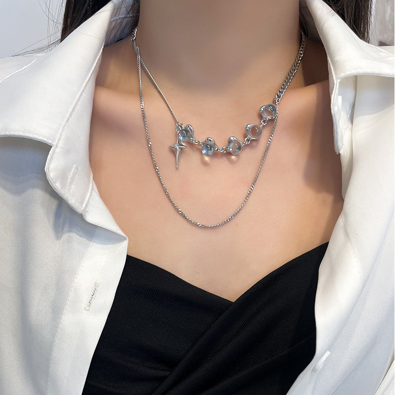 Noctéra Crystal Edge Necklace
