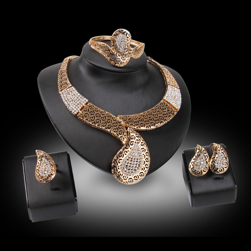 Luxury Gold Statement Jewelry Set