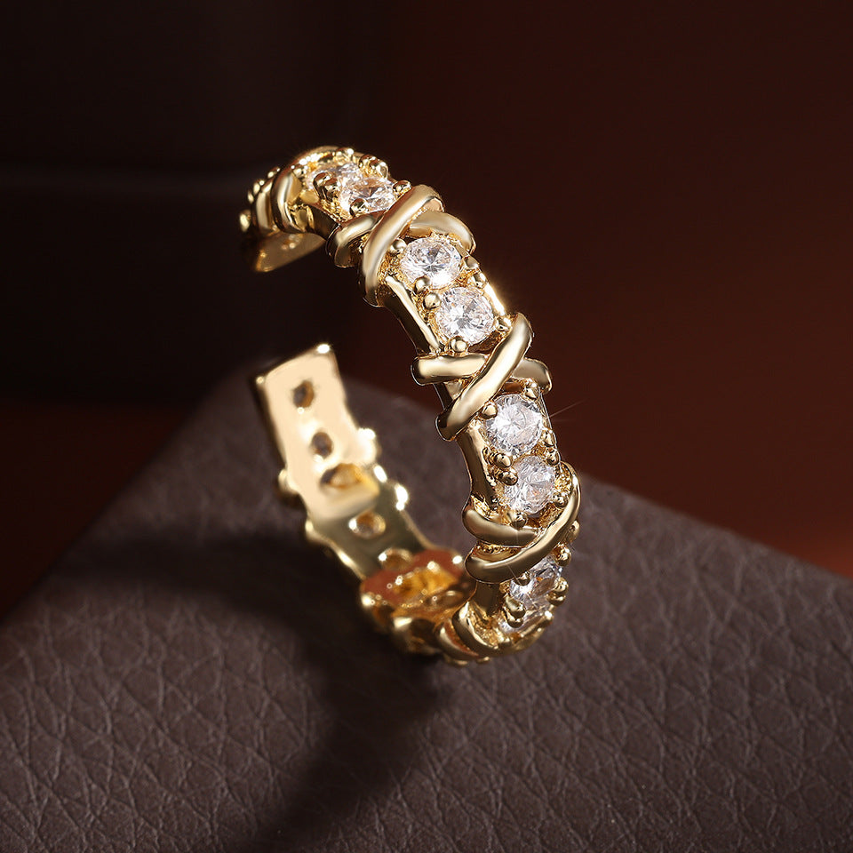 Geometric Crystal Luxe Set – Bold Designer Elegance