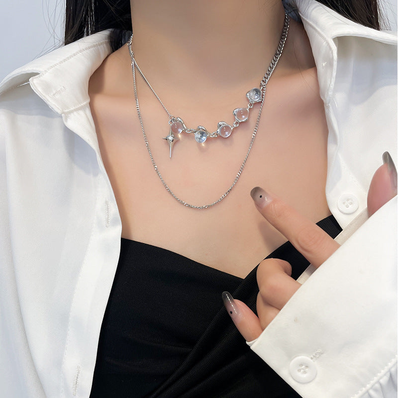Noctéra Crystal Edge Necklace