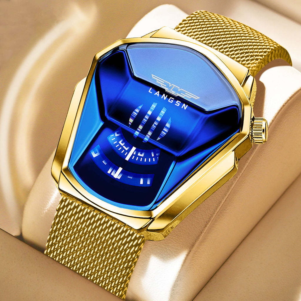 LANGSN™ Futuristic Crystal Dial Premium Quartz Watch