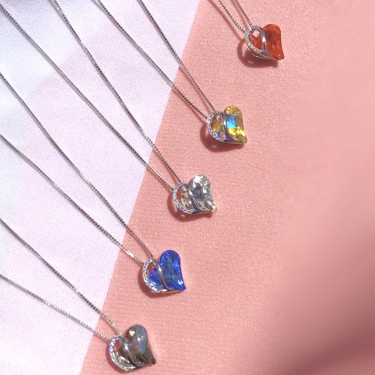 Aurora Prism Heart Necklace