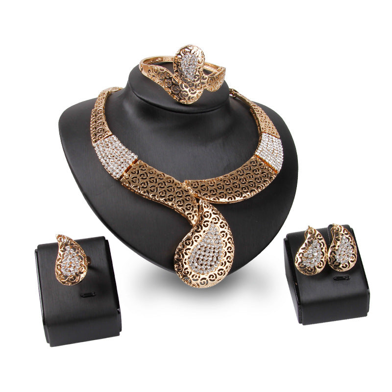 Luxury Gold Statement Jewelry Set