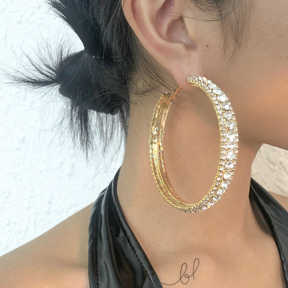 Premium Oversized Gold Hoop Earrings