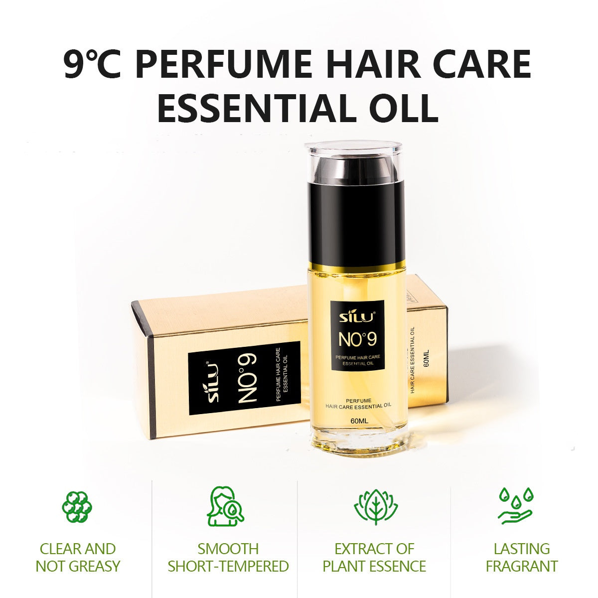 SILU™ No.9 Luxe Perfume Hair Essential Oil